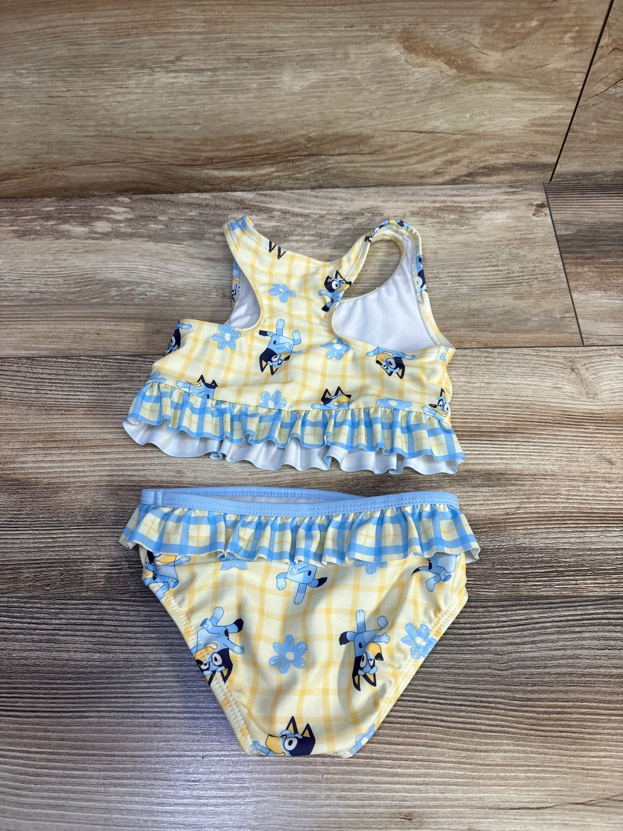 Bluey 2pc Ruffle Bikini Swimsuit Yellow sz 18m