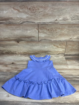 Janie & Jack Circle Trim Ruffle Ponte Dress Purple sz 3T