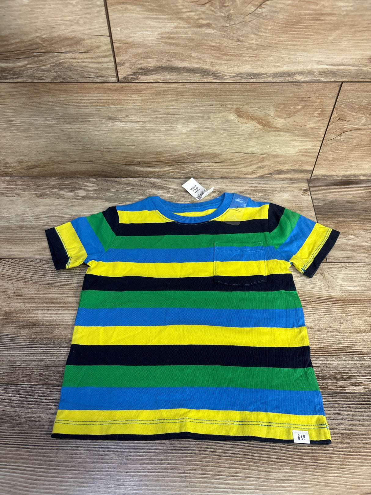 NEW Baby Gap Striped Pocket Shirt Blue sz 2T