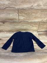 Children's Place Thermal Henley Shirt Navy sz 18-24m