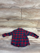 Carter's Plaid Button-Up Shirt Red sz 9m