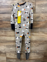 NEW Angel Dear Ghost Print Sleeper Grey sz 12-18m