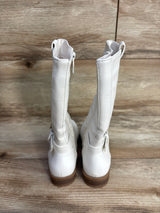 Lucky Top Tall Boots White sz 10c