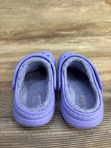 Crocs Classic Lined Clogs Purple sz 9c