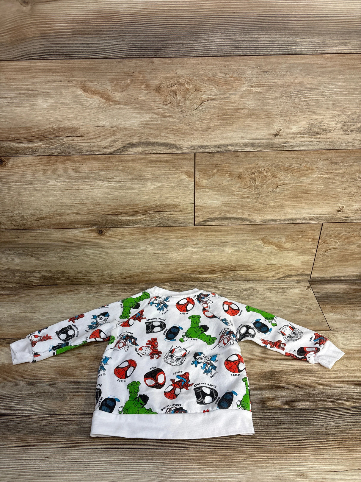 Marvel Spidey Amazing Friends Amazing Pull Over Hoodie White sz 2T