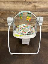 Bright Starts Playful Paradise Portable Compact Baby Swing