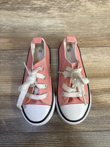 PatPat Lace-Up Canvas Sneakers Pink sz 8/9c