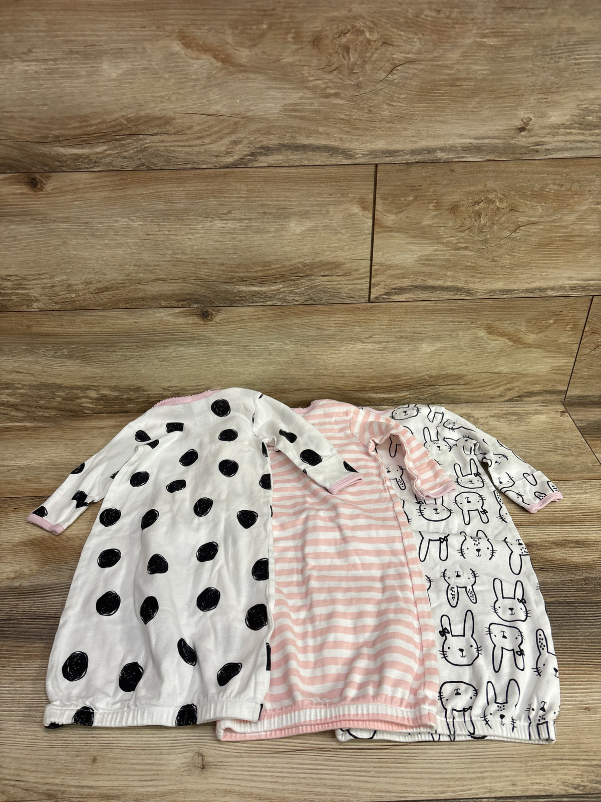 Gerber 3pk Sleep Gowns White sz 0-6m