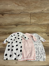 Gerber 3pk Sleep Gowns White sz 0-6m