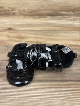 Little Me Soft Sole Patent T-Strap Flats Black sz 3c