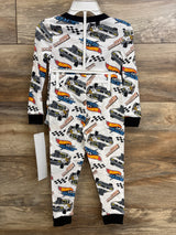 NEW Hot Wheels 2pc Pajama Set White sz 3T