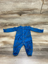 Carter's Animal Print Sleeper Blue sz Newborn