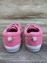 Bocca Kid's Walking Sneakers Pink Glitter Canvas Shoes Sz 6c