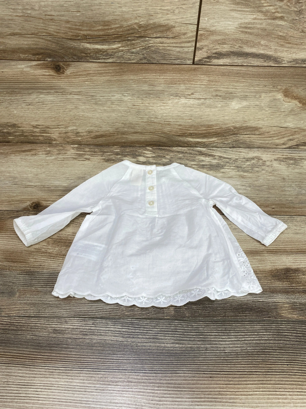 Oshkosh Embroidered Eyelet Top White sz 3m