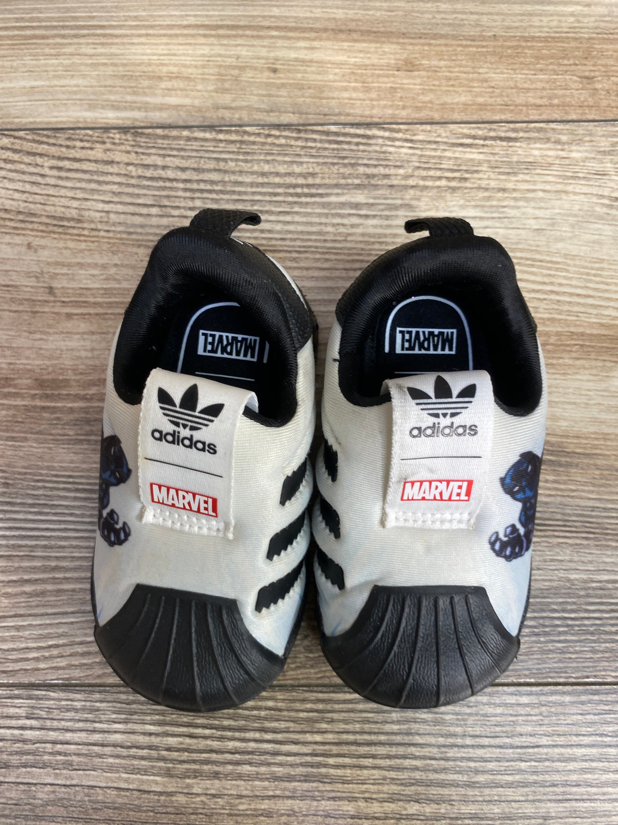 Adidas Marvel x Superstar 360 Infant 'Black Panther' Sneakers Black sz 4c