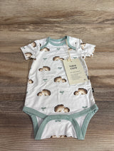 NEW Kyte Baby Bodysuit in Hedgehog White sz 0-3m