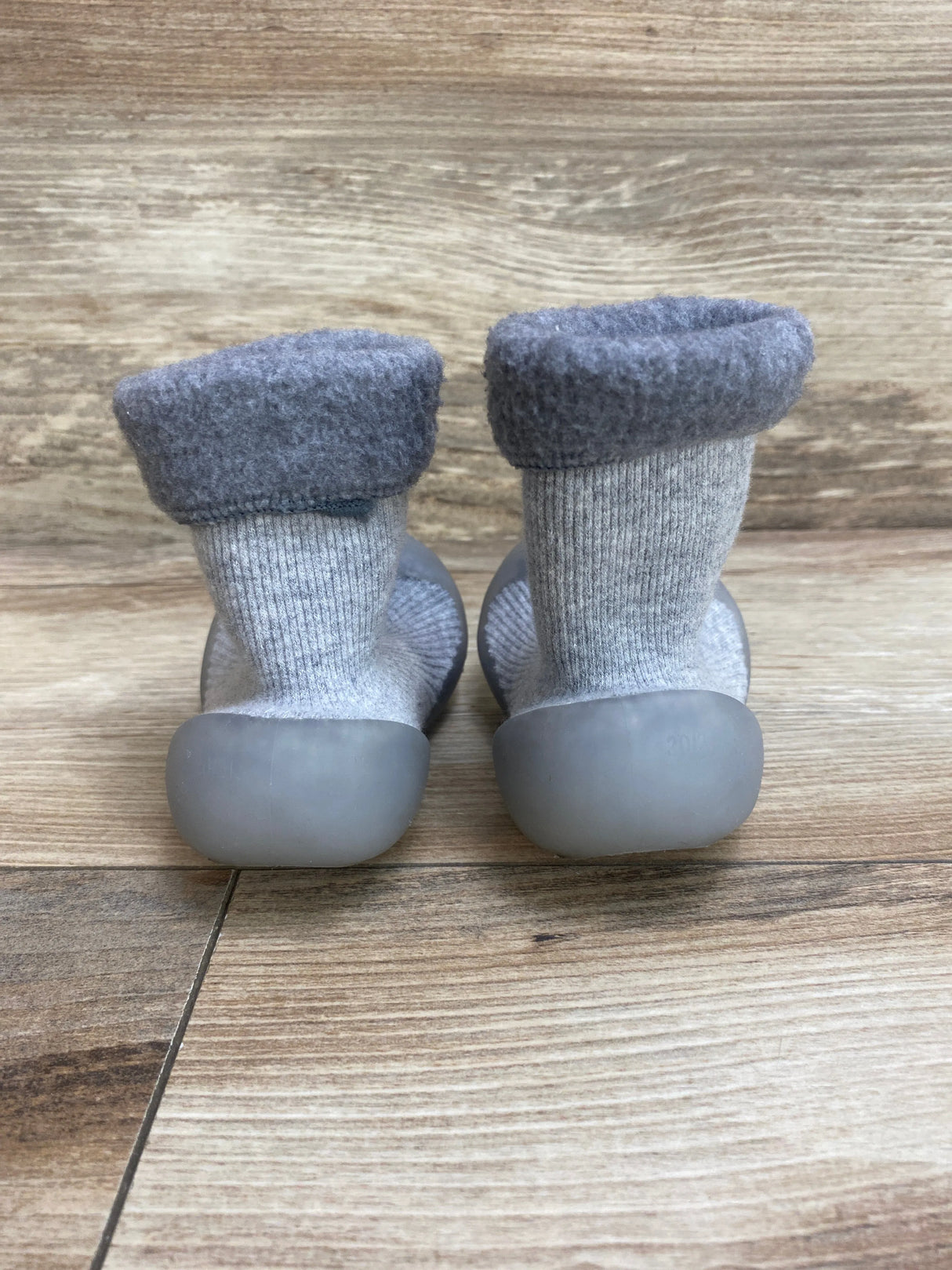 Baby Non-Slip Elastic Sock Slippers Grey Sz 4c/5c