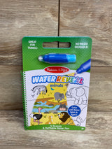 NEW Melissa & Doug Water Reveal Animals Travel Coloring Book