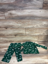 NEW Tahari 3pc Christmas Tree Coat Style Pajama Set Green sz 2T