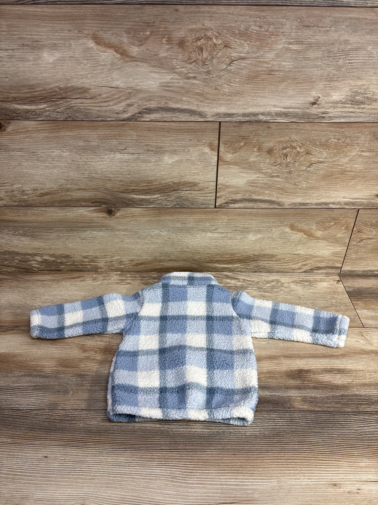 Just One You Sherpa 1/4 Zip Pull Over Jacket Light Blue sz 9m