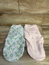 SwaddleMe 2pk Wrap Swaddles Pink sz 0-3m