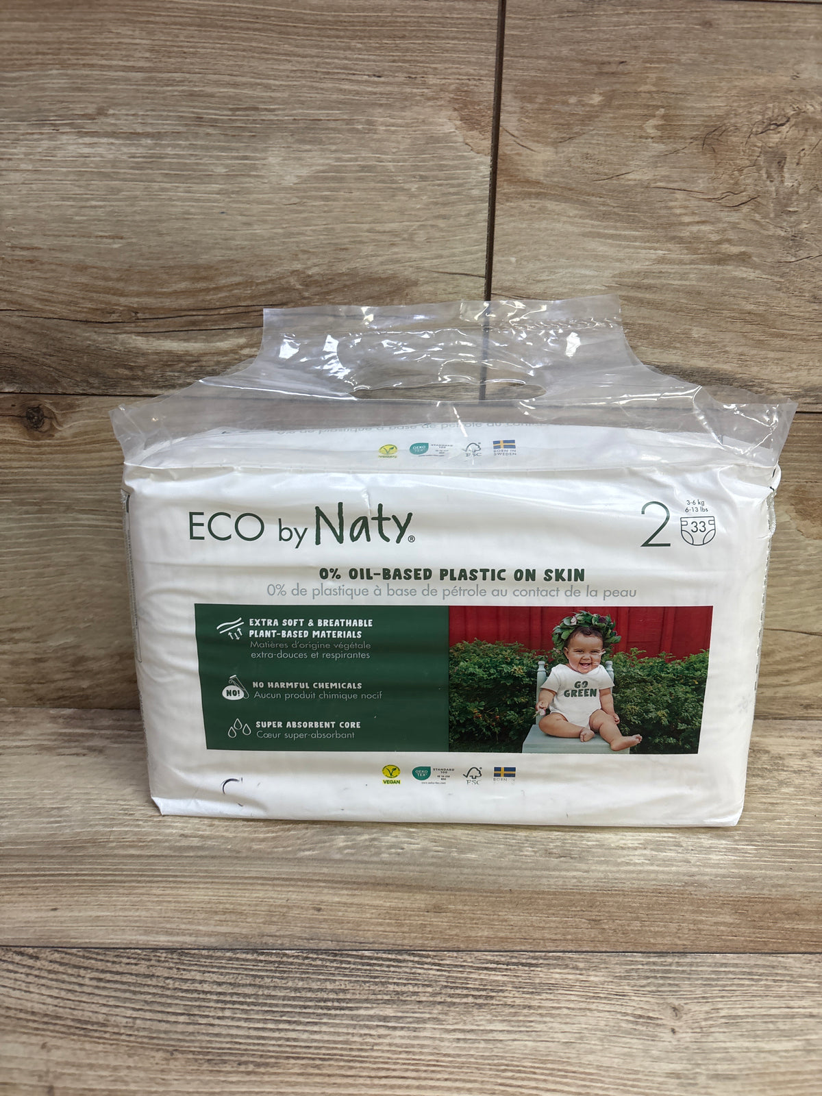 NEW Eco by Naty Diapers Size 2 33ct