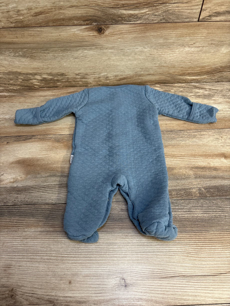 Badgley Mischka Quilted Sleeper Blue sz 6-9m - Me n Mommy To Be