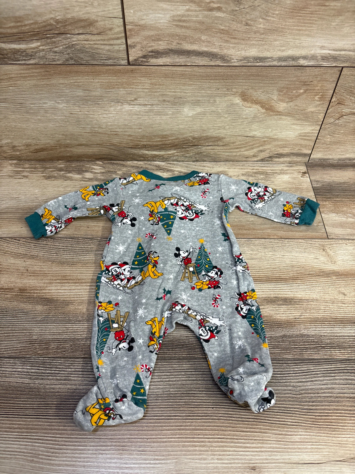 Disney Mickey Mouse Sleeper Grey sz Newborn