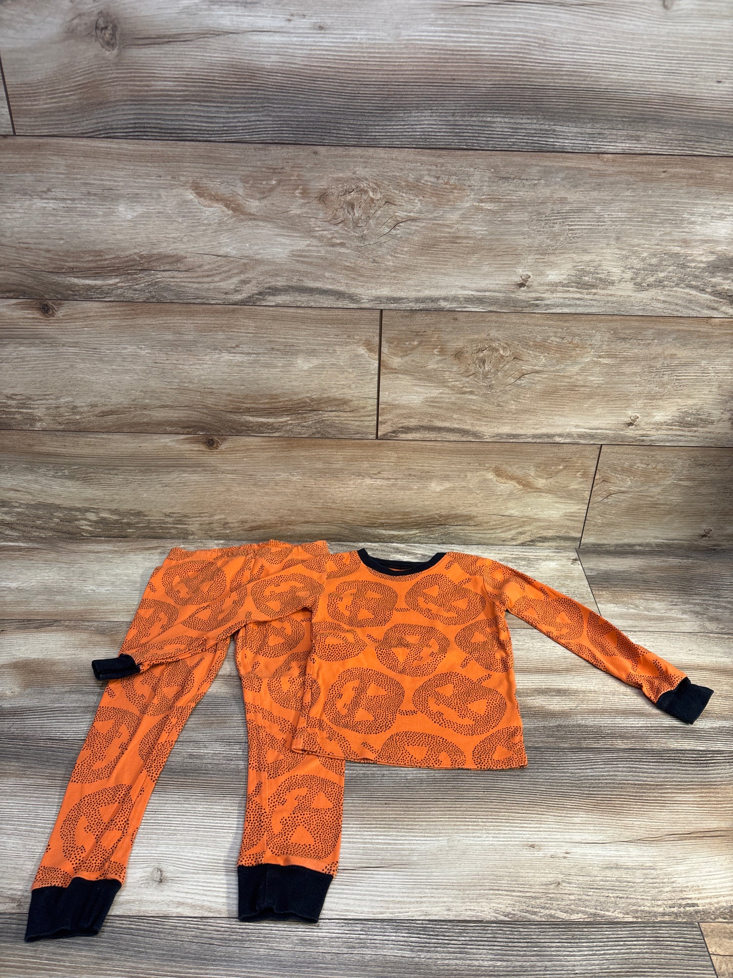 Carter's 2pc Pumpkin Pajama Set Orange sz 5T