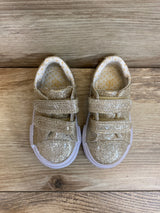 US Sports Girls' Gold Glitter Sneakers Sz 5c