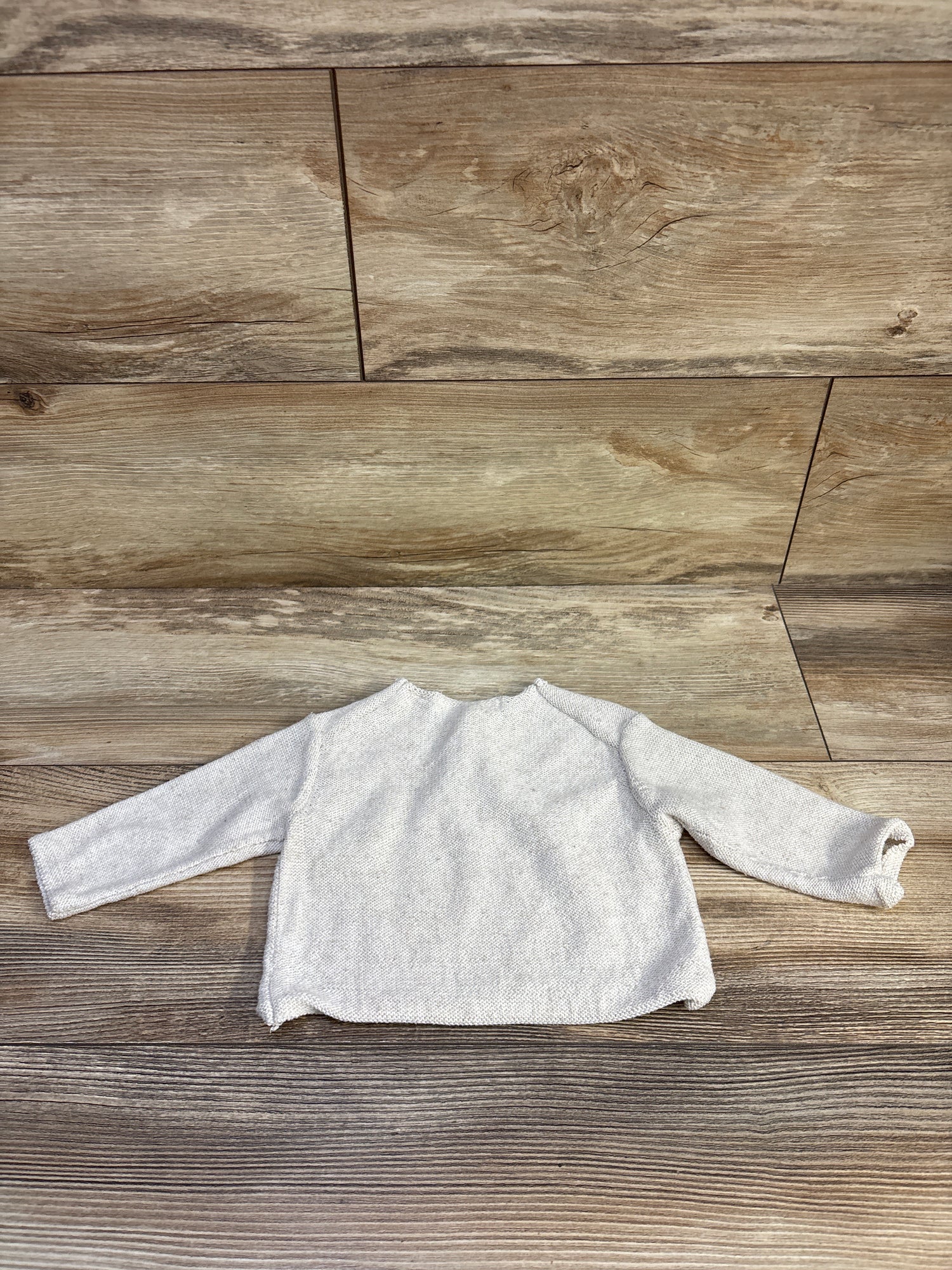 Zara Knit Henley Shirt Ivory sz 3-6m