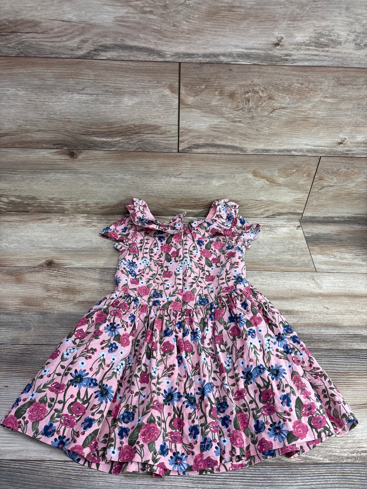Scotch & Soda Floral Ruffle Collar Dress Pink sz 4/5T