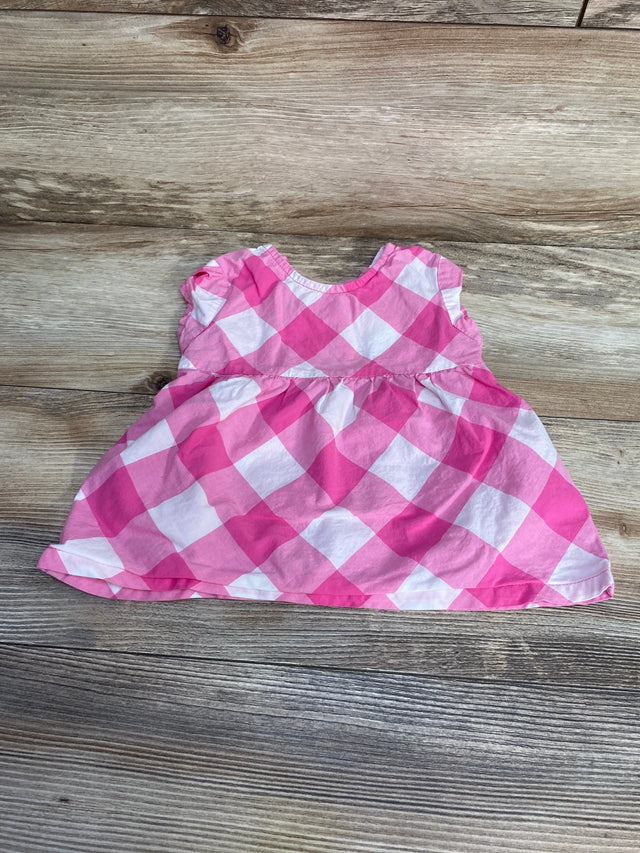 Gingham Top Pink sz 12m - Me n Mommy To Be