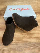 NEW Cat & Jack Penelope Zipper Booties Black sz 6c