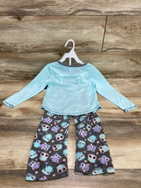 NEW Rene Rofe 2pc Owl Pajama Set Blue sz 3T