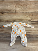 Old Navy Pumkpin & Ghost Print Sleeper Beige sz 0-3m