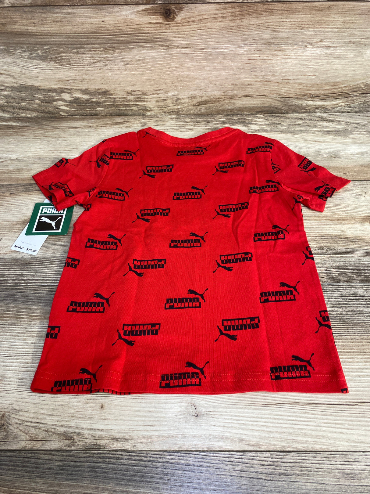 NEW Puma Logo Shirt Red sz 5T