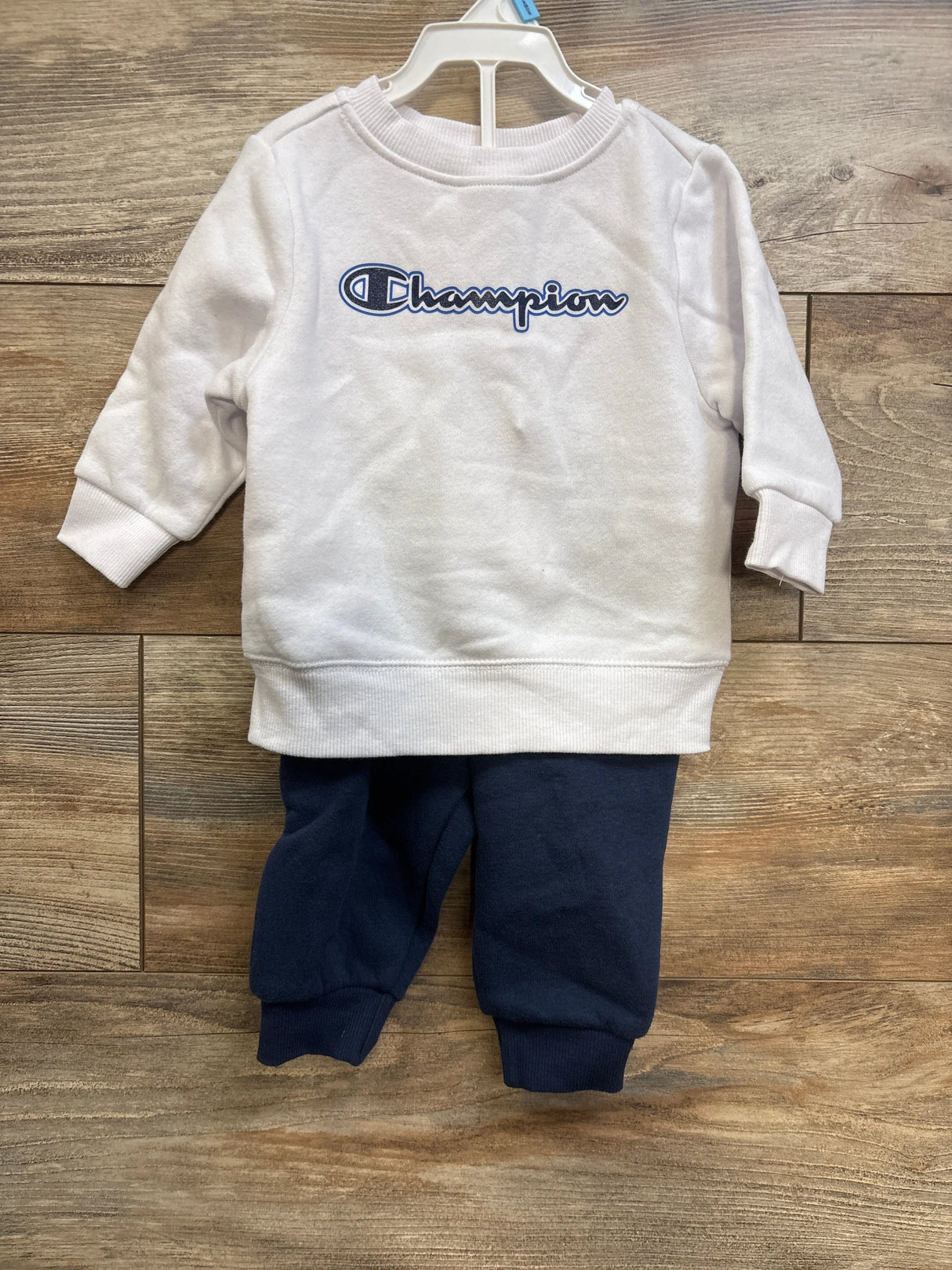 NEW Champion 2pc Pullover Sweatshirt & Joggers White sz 6/9m