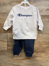NEW Champion 2pc Pullover Sweatshirt & Joggers White sz 6/9m