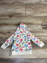 Touched By Nature Butterfly Full Zip Hoodie White sz 24m