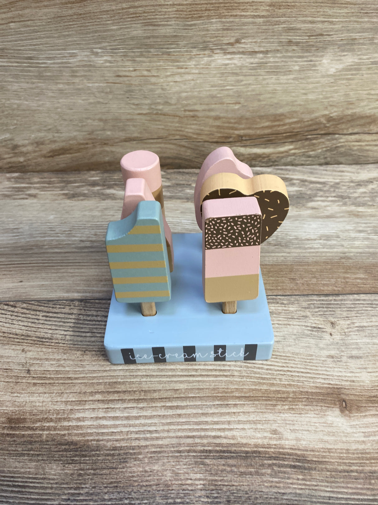 Wooden Ice Cream Stick Playset, 7pc