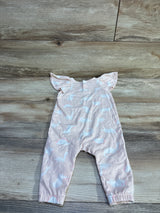 Cat & Jack Dinosaur Flutter Sleeve Jumpsuit Pink sz 3-6m