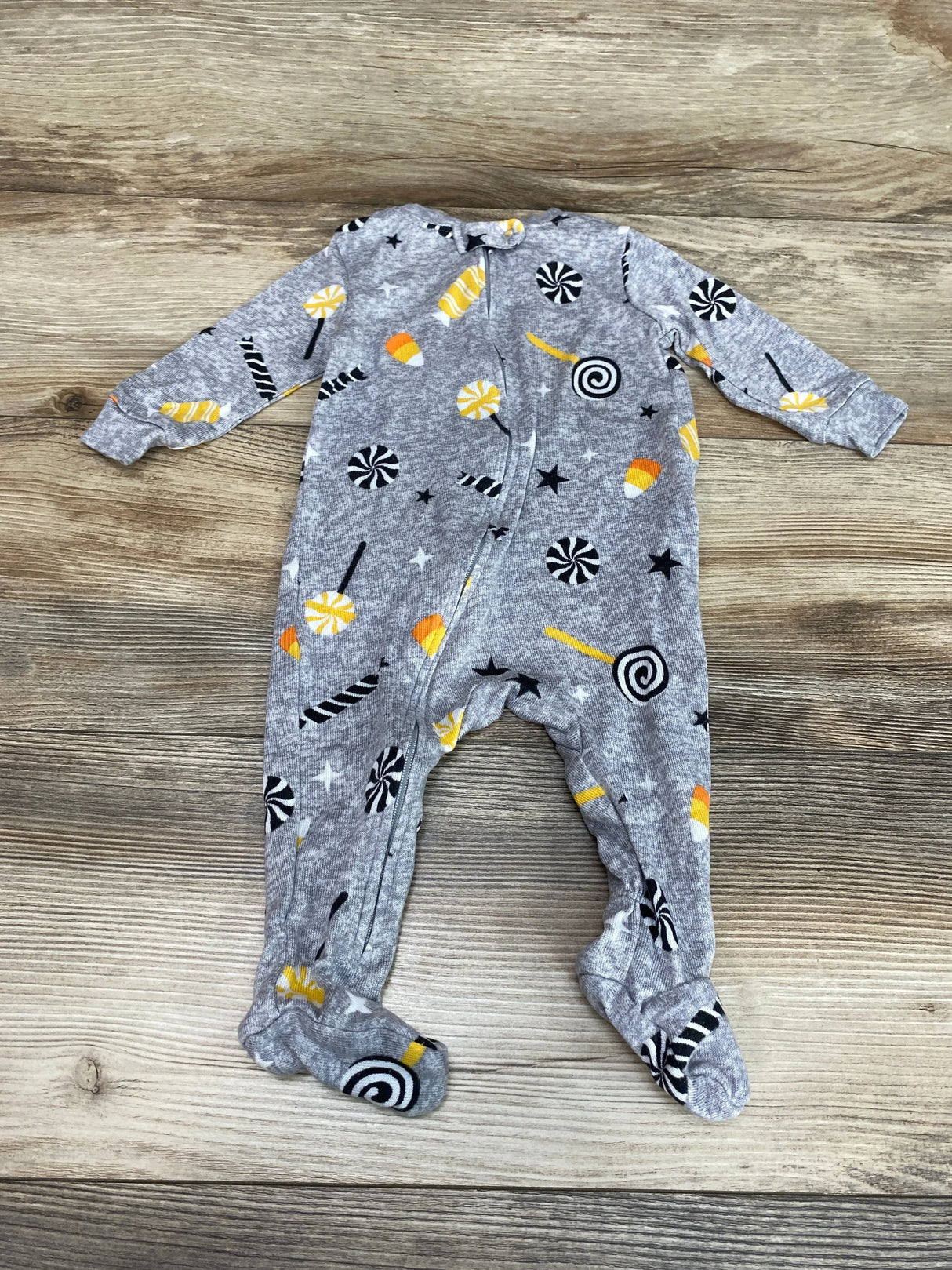 Way To Celebrate Halloween Candy Sleeper Grey Sz 3-6m - Me n Mommy To Be