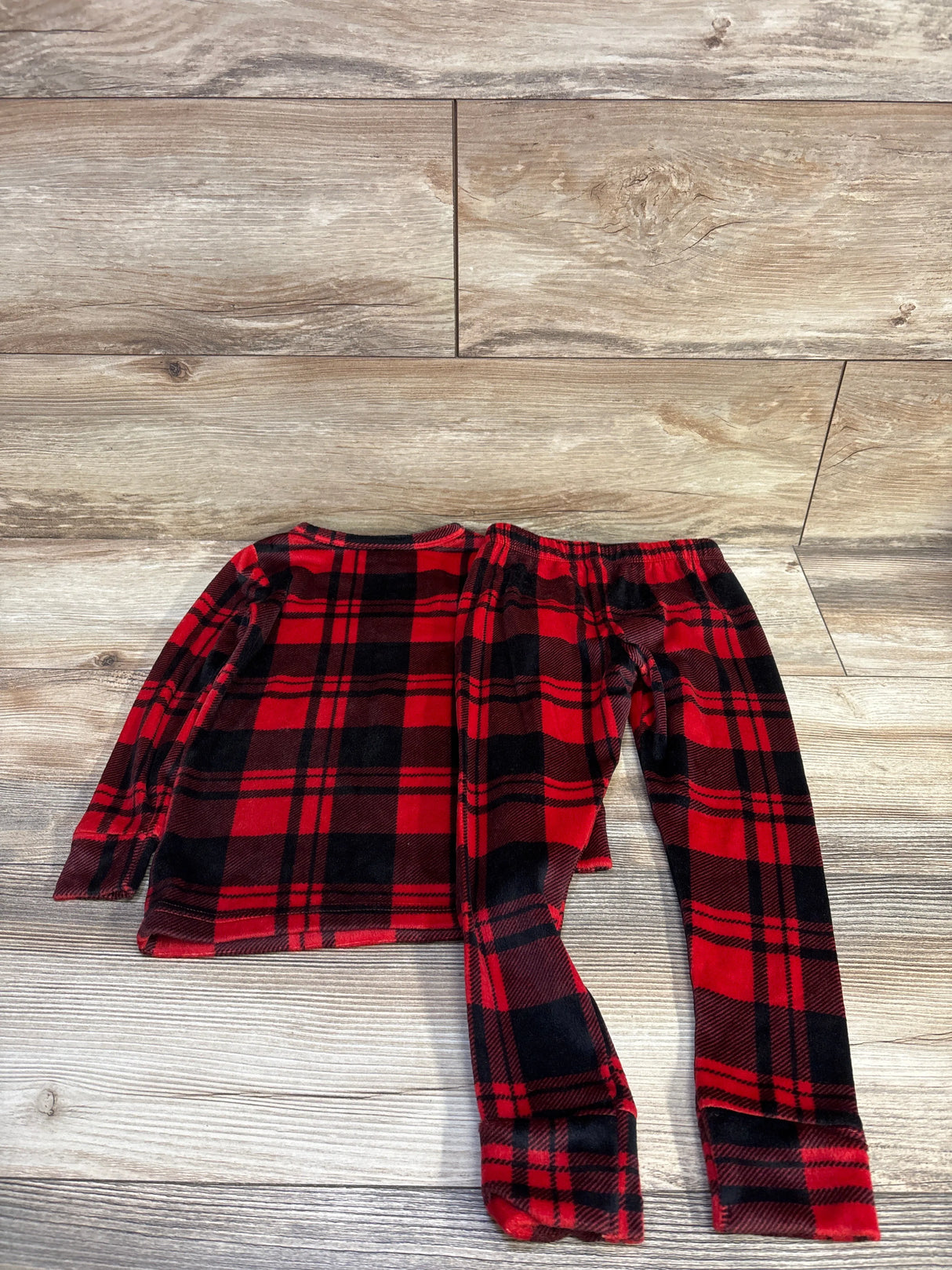 Cat & Jack 2pc Velour Pajama Set Red sz 4T