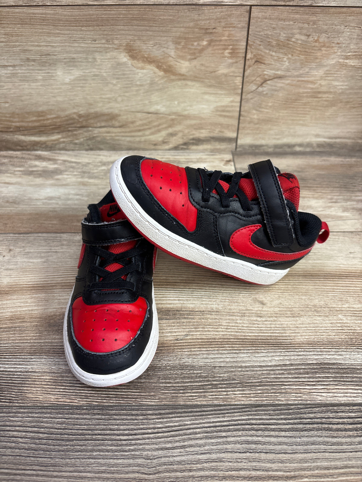 Nike Court Borough Low 2 TDV 'Bred' Sneakers sz 10c