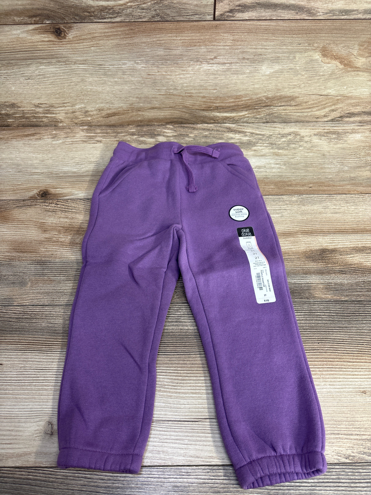 NEW Okie Dokie Purple Phantom Joggers sz 2T