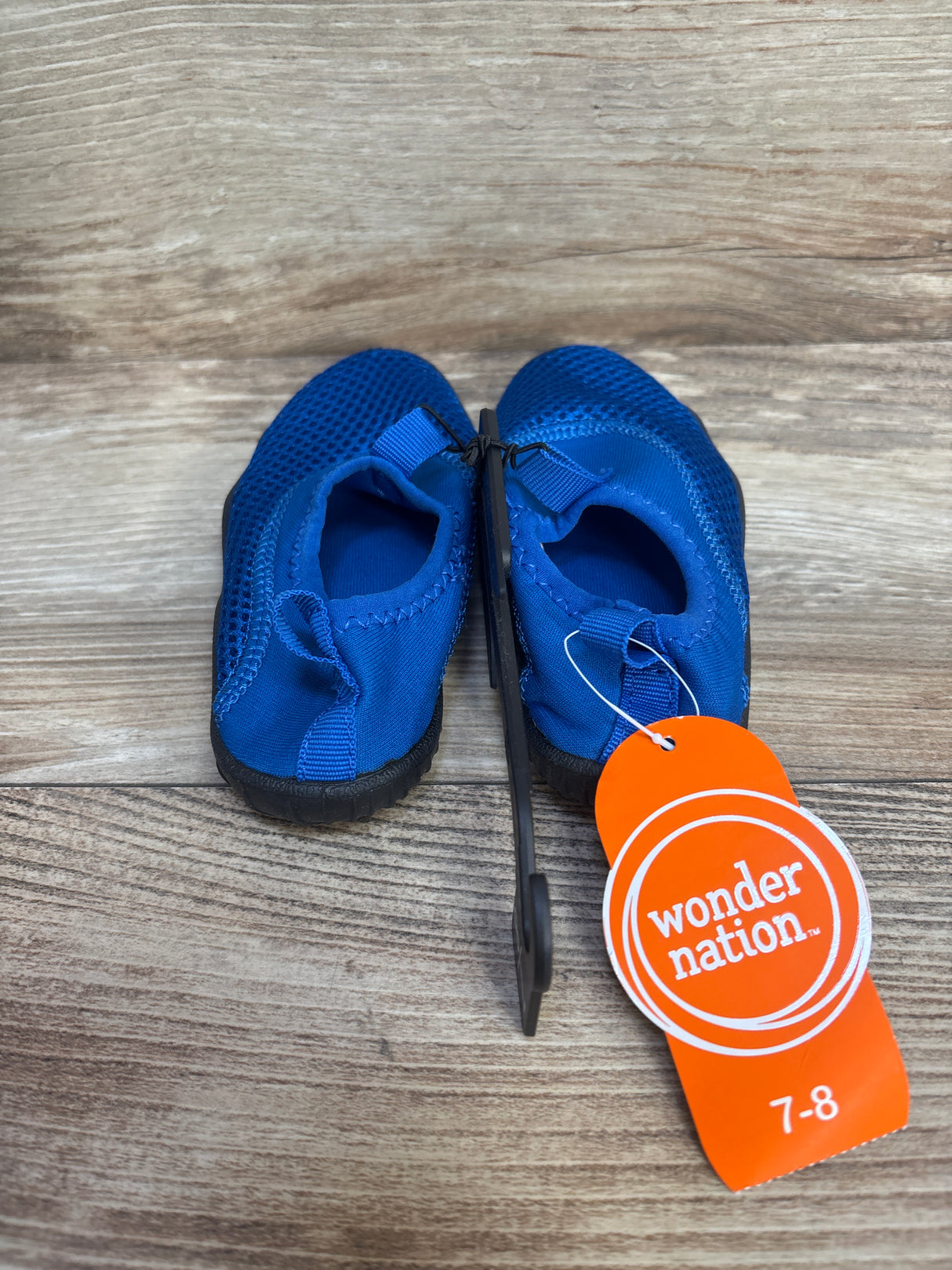 NEW Wonder Nation Aqua Sock Water Shoe Blue sz 7-8c