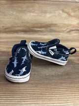 Vans Slip-On V Shark Print Shoes Navy sz 2c