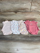 Laura Ashley 4pk Floral Bodysuits Pink sz 0-3m