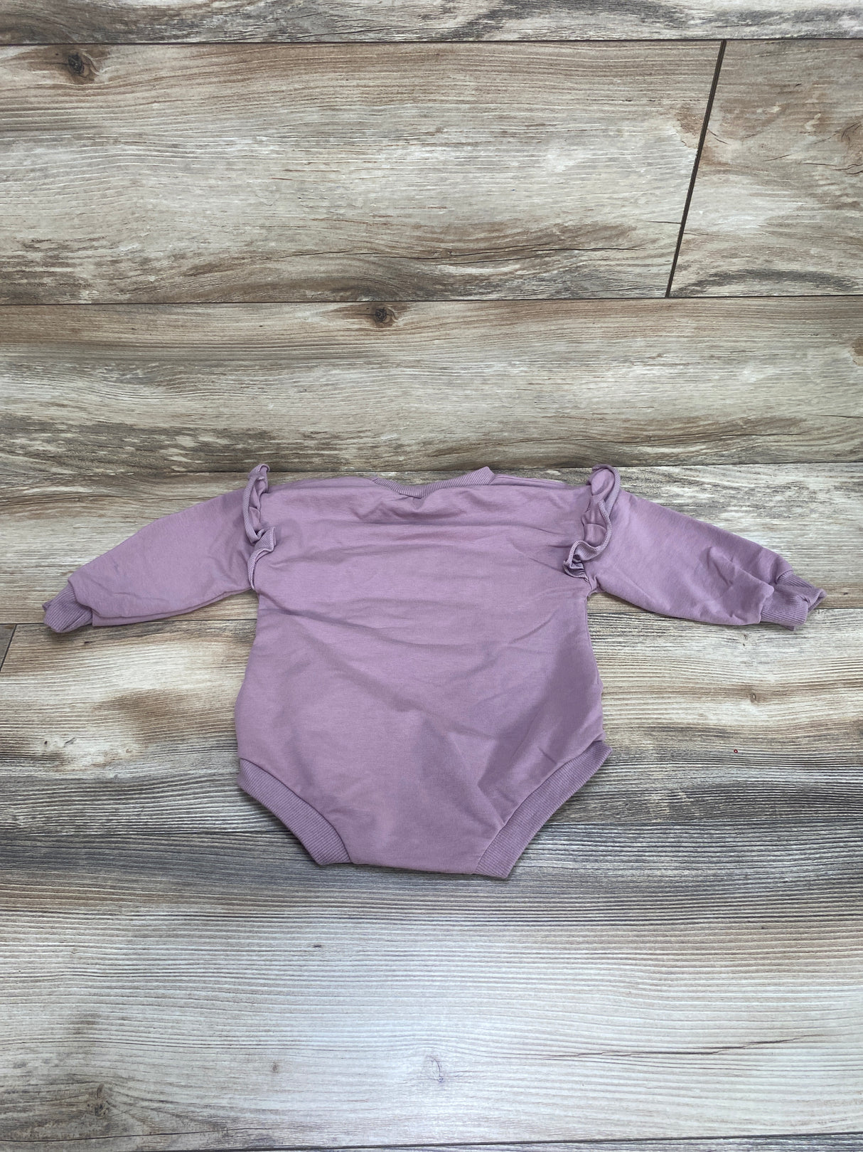 Daddy's Girl Ruffle Trim Sweatshirt Romper Purple sz 6-12m